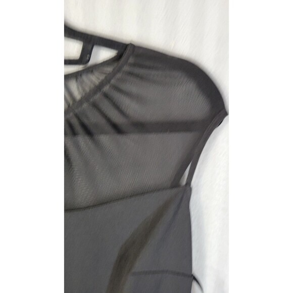 enfocus studio womens maxi cocktail dress size 12 mesh shoulders floral skirt - Picture 6 of 10